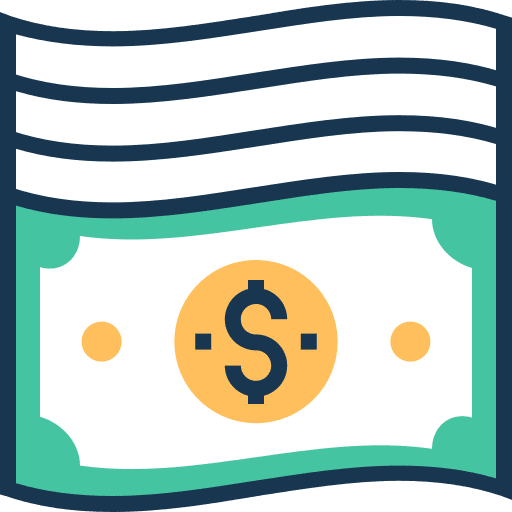 Money cash notes money icon