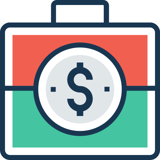 Briefcase gaming travel briefcase icon