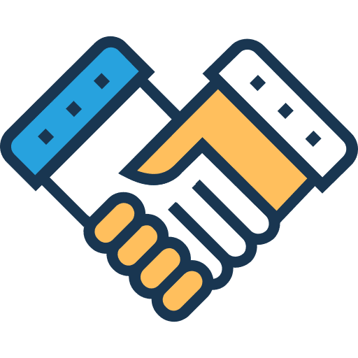 Handshake gestures business and finance deal icon