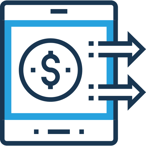 Tablet ipad dollar technology icon