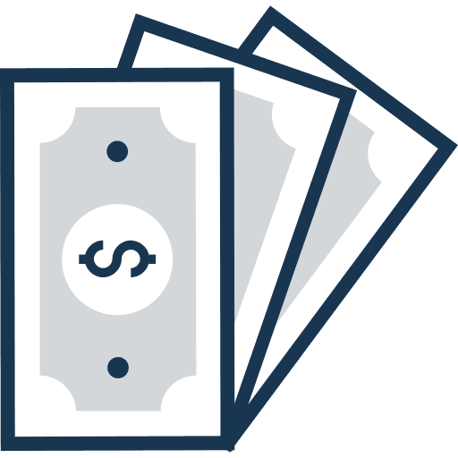 Money cash notes business and finance icon