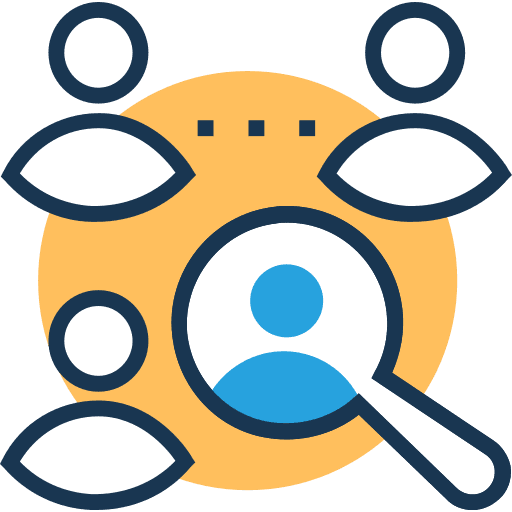 Search detective zoom loupe icon