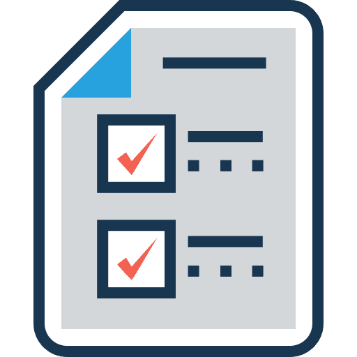 List tasks interface files and folders icon