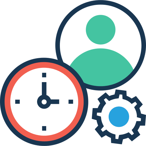 Wall clock wall clock time settings icon