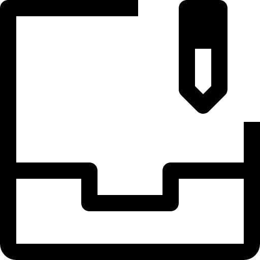 Inbox file email tray icon