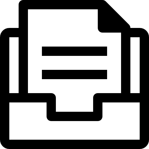 Inbox inbox tray communications icon