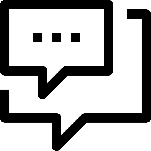 Chat conversation communications speech bubble icon