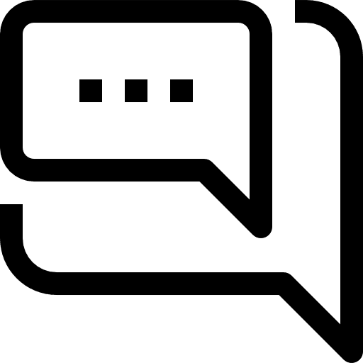 Chat conversation multimedia communication icon