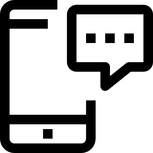 Smartphone cellphone iphone message icon