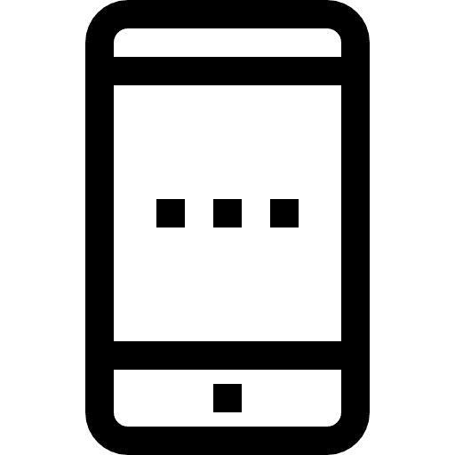 Smartphone communications mobile phone touch screen icon