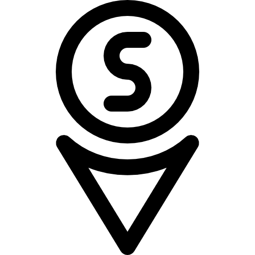 Direction tools and utensils south miscellaneous icon