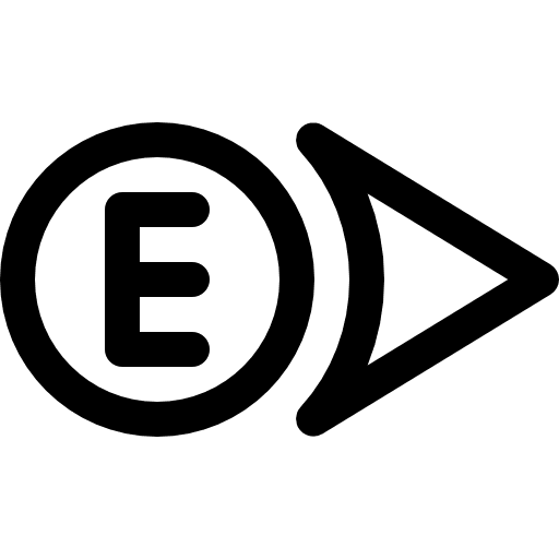 East arrow directional pointing icon