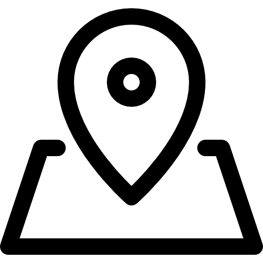 Location map point maps and location zone icon