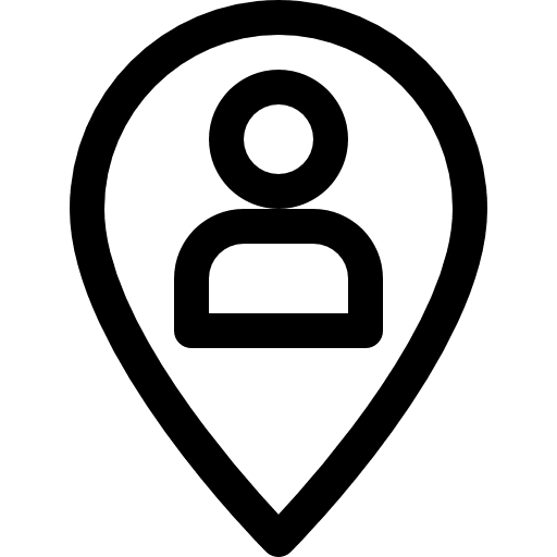 User maps and location my location technology icon