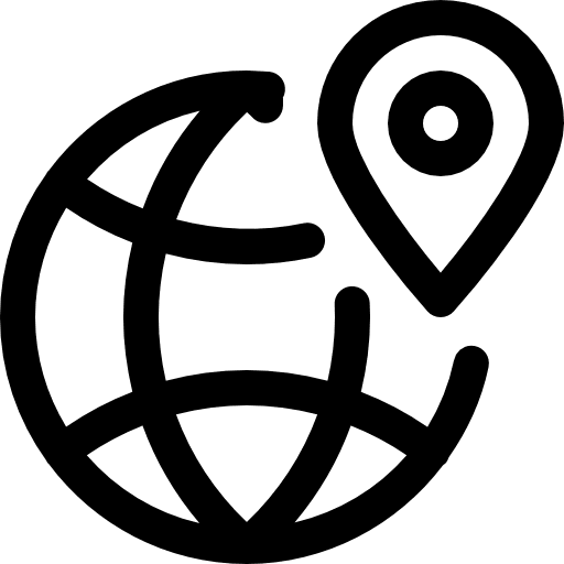 World interface earth grid worldwide icon