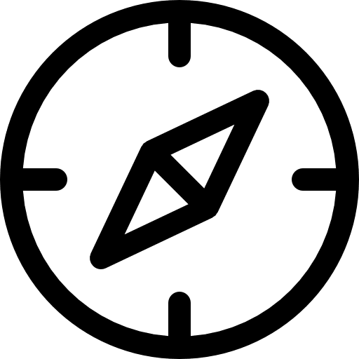 Compass gps compass maps and location icon