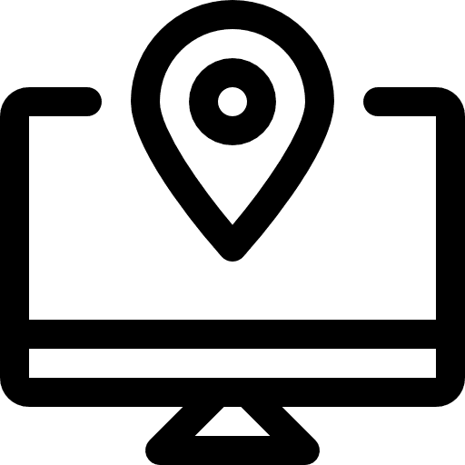 Desktop electronics screen television icon