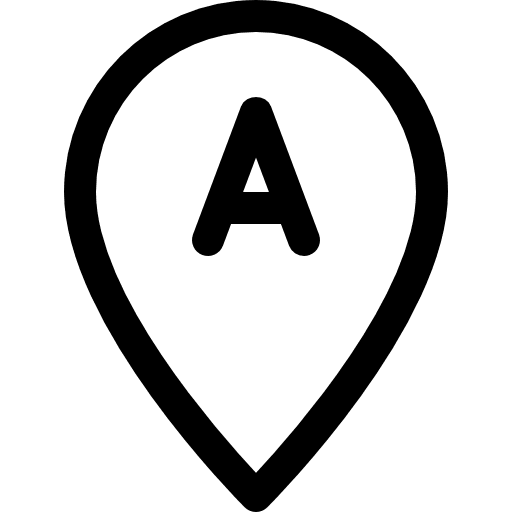 Location map pointer route pin icon