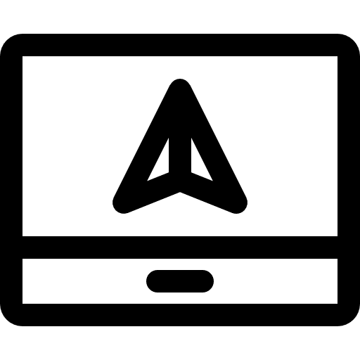 Gps technology maps and location navigation icon