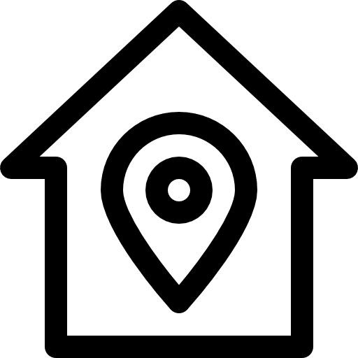 House placeholder pin map location icon