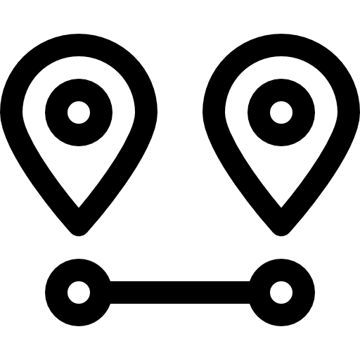 Location roads signs placeholders icon