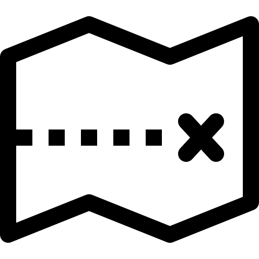 Map orientation location position icon