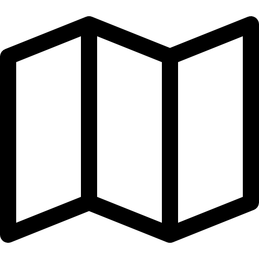 Map orientation position geography icon