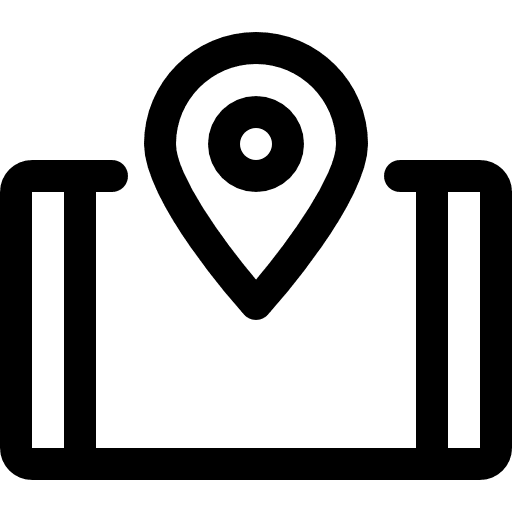 Mobile phone map point location icon