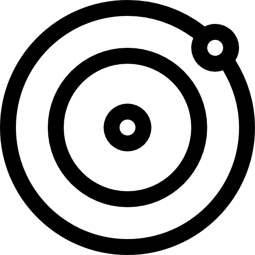 Radar area maps and location positional icon