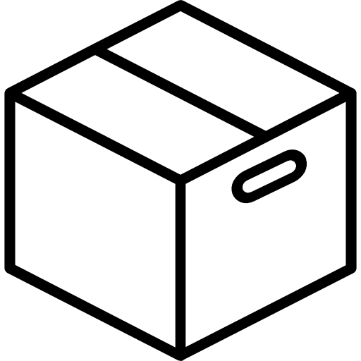Box box product shipping and delivery icon