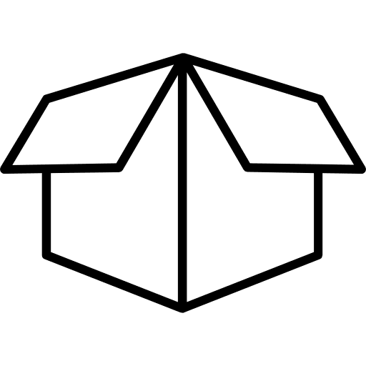 Box bundle open shipping and delivery icon