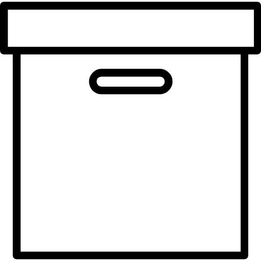 Box data storage archive shipping and delivery icon