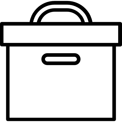Box storage box archive data storage icon