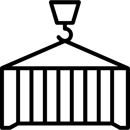 Crane container containers storage icon