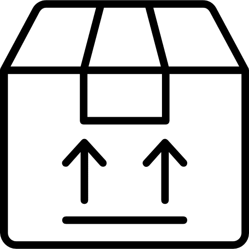 Box shipping and delivery packaging package icon