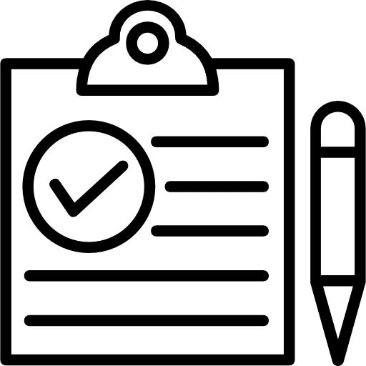 Clipboard miscellaneous education checking icon