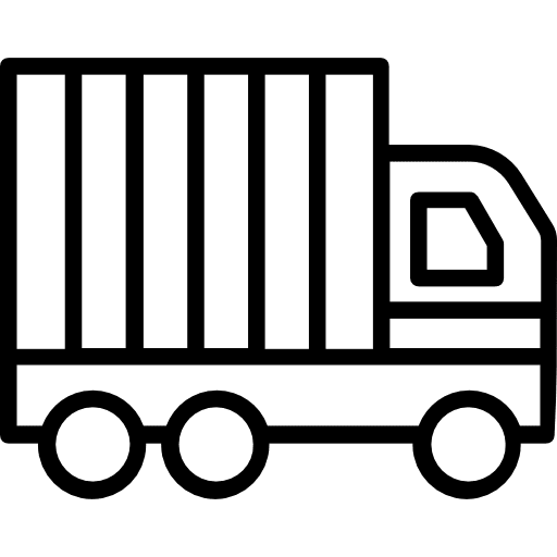 Delivery truck cargo truck shipping and delivery deliver icon