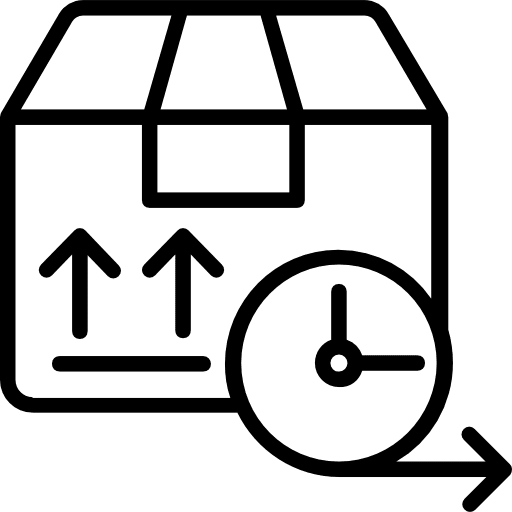 Pack shipping and delivery storage package icon