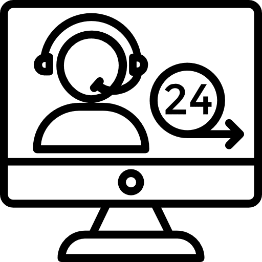 Telemarketer computer telemarketer help icon