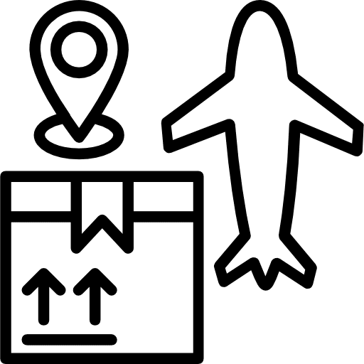 Package box cardboard fragile icon