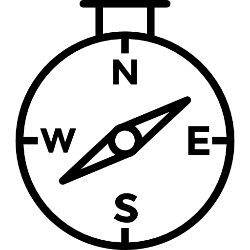 Compass cursor navigation technology icon