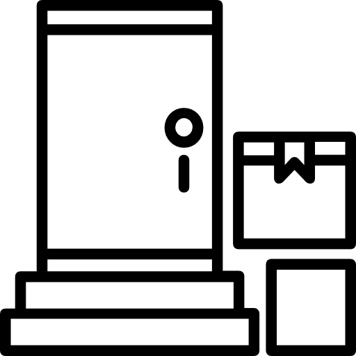 Package delivery box shipping and delivery icon