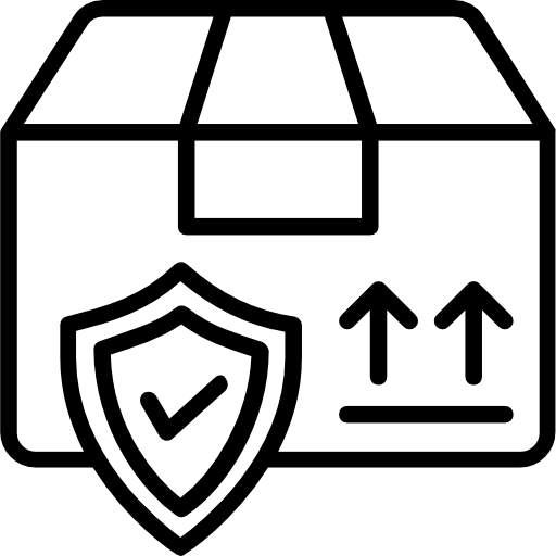 Package delivery cardboard package icon