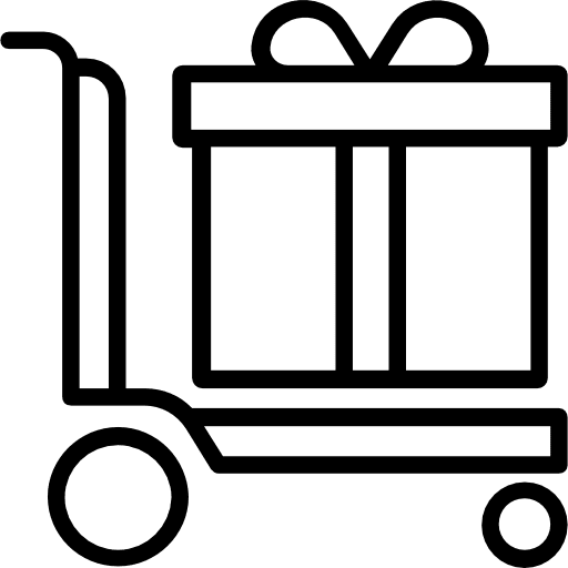 Trolley delivery cart cart trolley icon