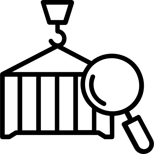 Crane industry crane containers icon