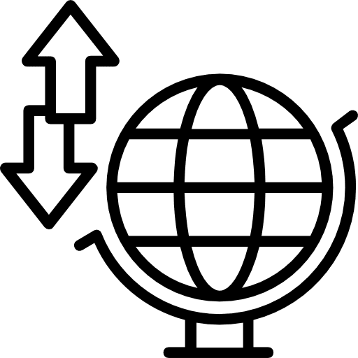 Earth globe planet earth maps and flags maps and location icon