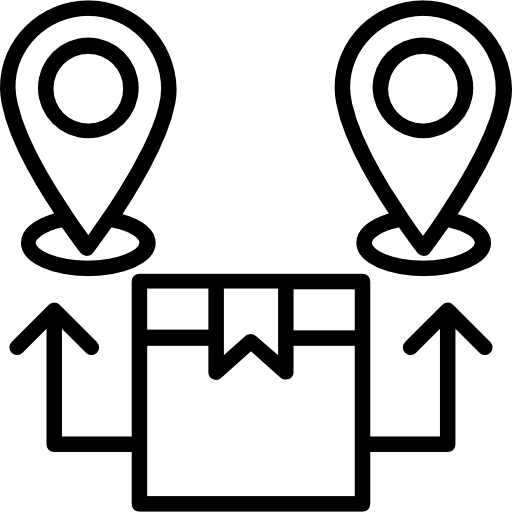 Package box shipping and delivery fragile icon