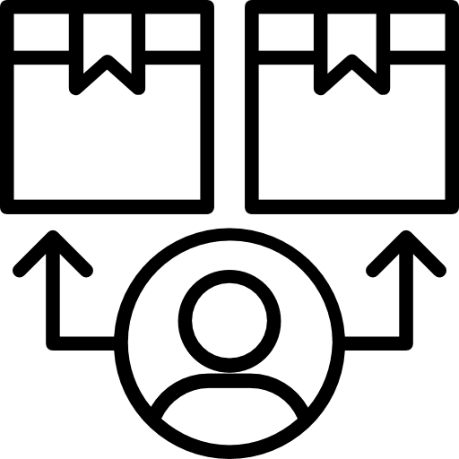 Package delivery packaging business icon