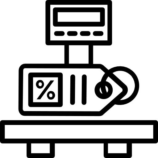 Scale tools and utensils industry factory icon