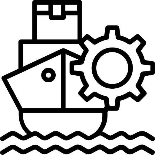 Shipping transport ship shipping icon